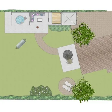 De Appelbloesem 6-persoons Met Overdekte Hottub, Barrelsauna, Lounge, Wifi * Lievelde