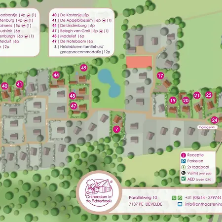 De Appelbloesem 6-persoons Met Overdekte Hottub, Barrelsauna, Lounge, Wifi Ferienhaus