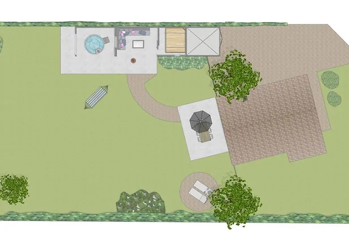 De Appelbloesem 6-persoons Met Overdekte Hottub, Barrelsauna, Lounge, Wifi * Lievelde