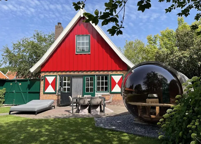 De Appelbloesem 6-persoons Met Overdekte Hottub, Barrelsauna, Lounge, Wifi Сasa de vacaciones *