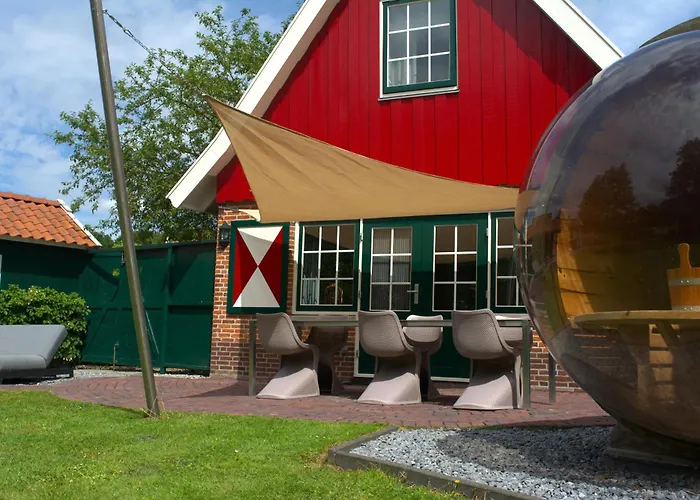 Prázdninový dům De Appelbloesem 6-persoons Met Overdekte Hottub, Barrelsauna, Lounge, Wifi