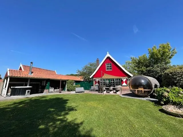 Prázdninový dům De Appelbloesem 6-persoons Met Overdekte Hottub, Barrelsauna, Lounge, Wifi